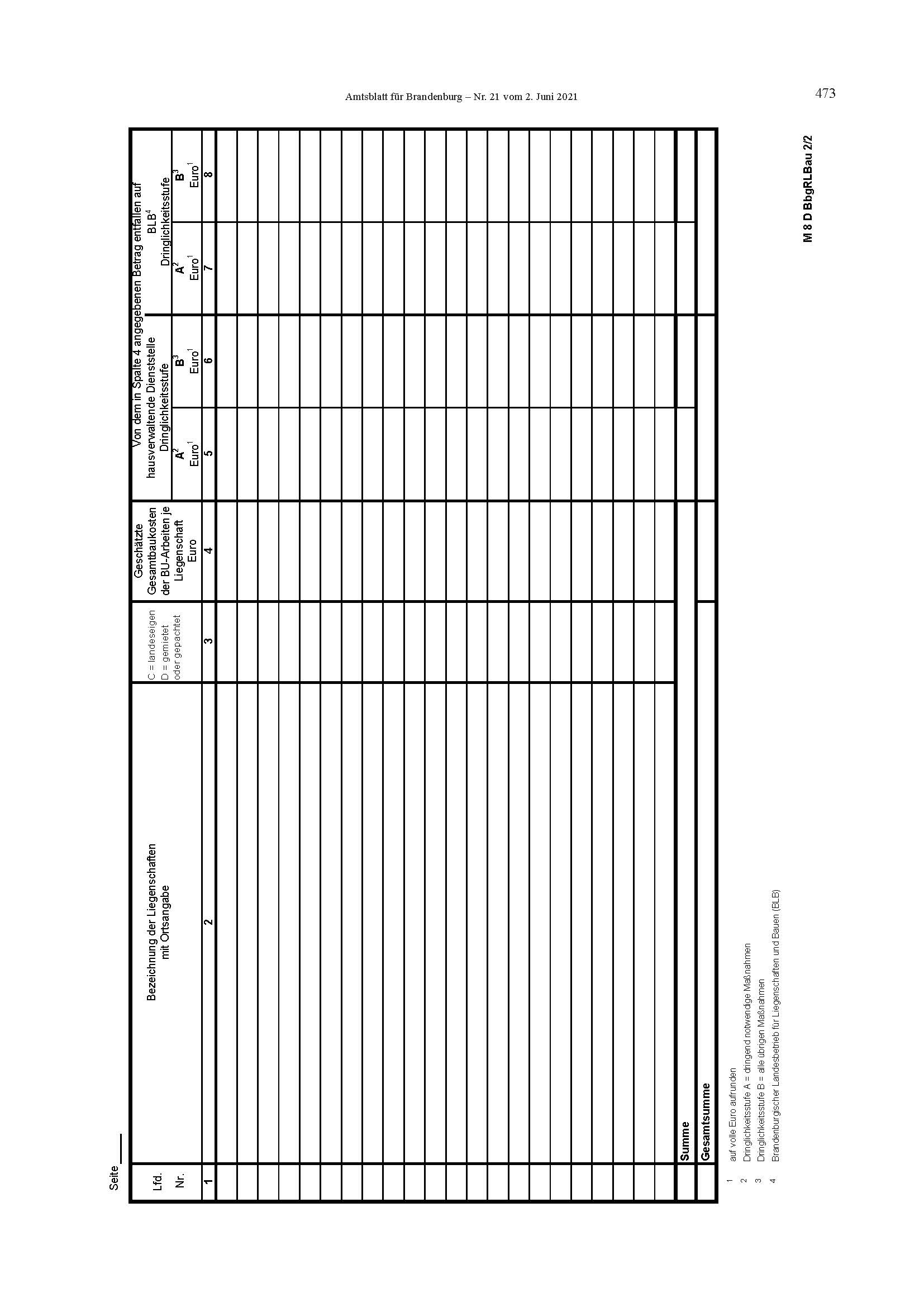 Formular Bauunterhaltung_Muster 8 D
